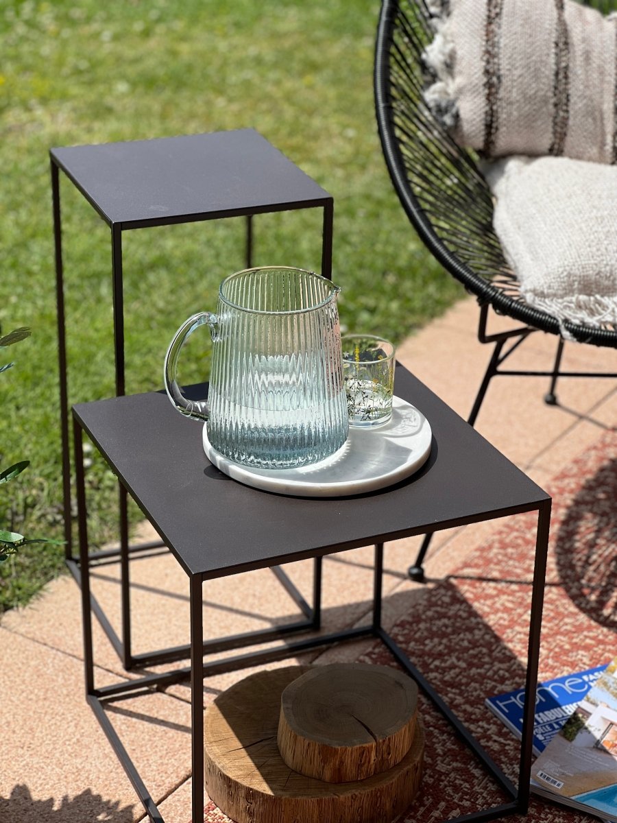 Carafe verre striée - JANA - Design élégant - B&Inside