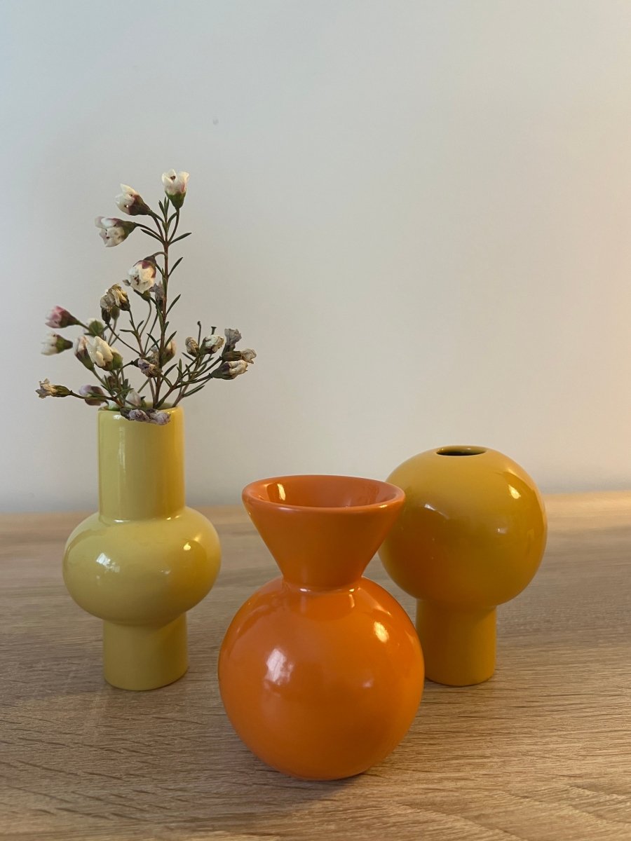 Coffret 3 mini vases colorés SUNNY - B&Inside