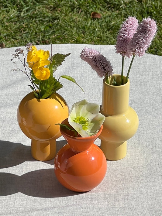 Coffret 3 mini vases colorés SUNNY - B&Inside