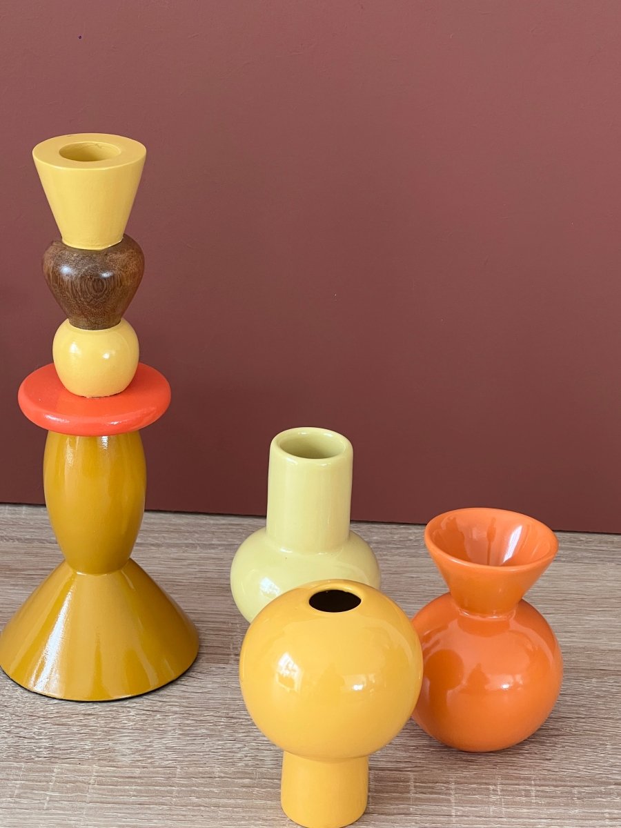 Coffret 3 mini vases colorés SUNNY - B&Inside