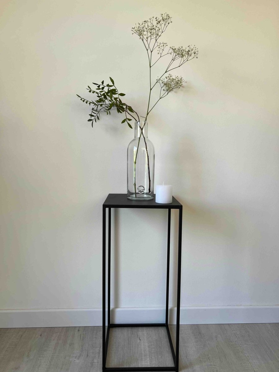 Colonne métal marron moderne support décoratif bout canapé - MIA - B&Inside