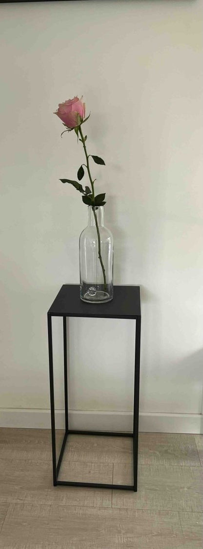 Colonne métal marron moderne support décoratif bout canapé - MIA - B&Inside