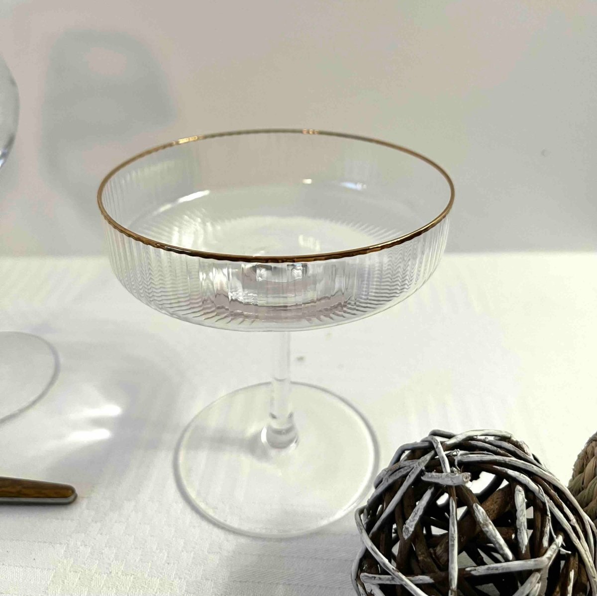 Coupe à champagne CHAMBORD - Liseré doré élégant - B&Inside