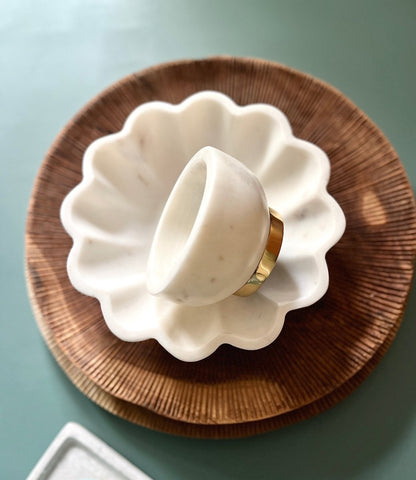 Coupelles WALLIS - Marbre Blanc Naturel - B&Inside