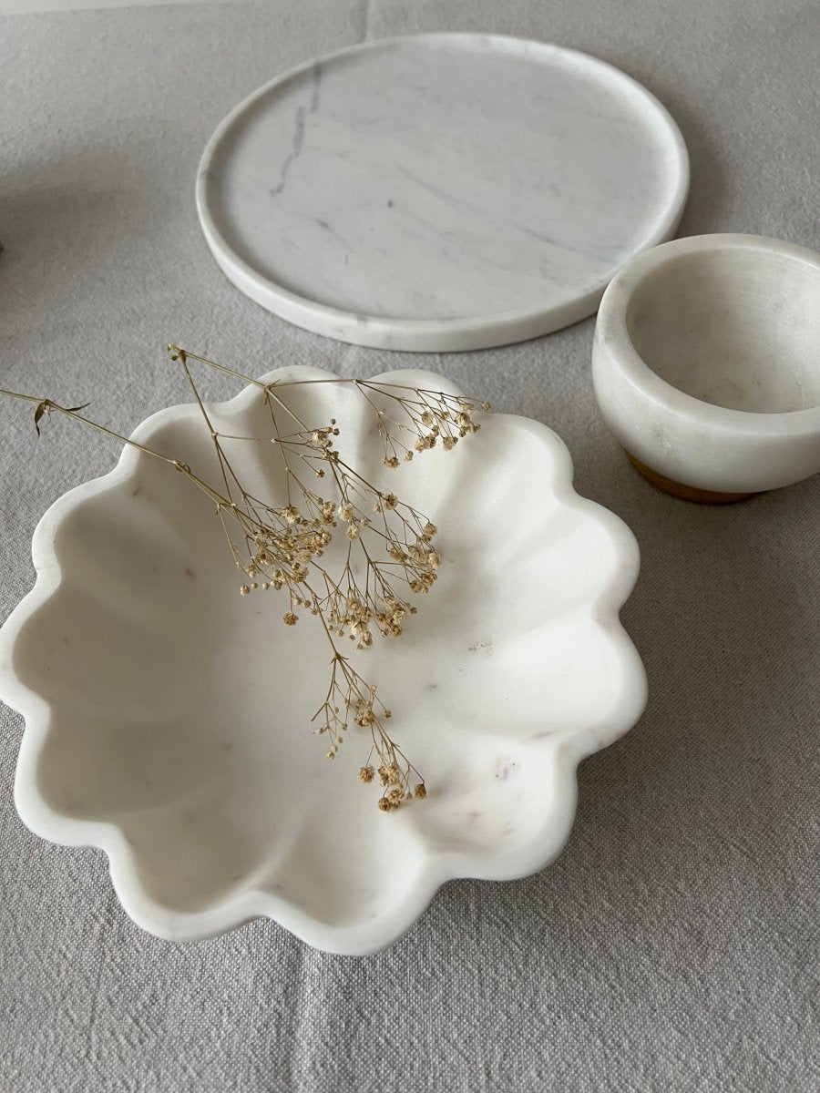 Coupelles WALLIS - Marbre Blanc Naturel - B&Inside