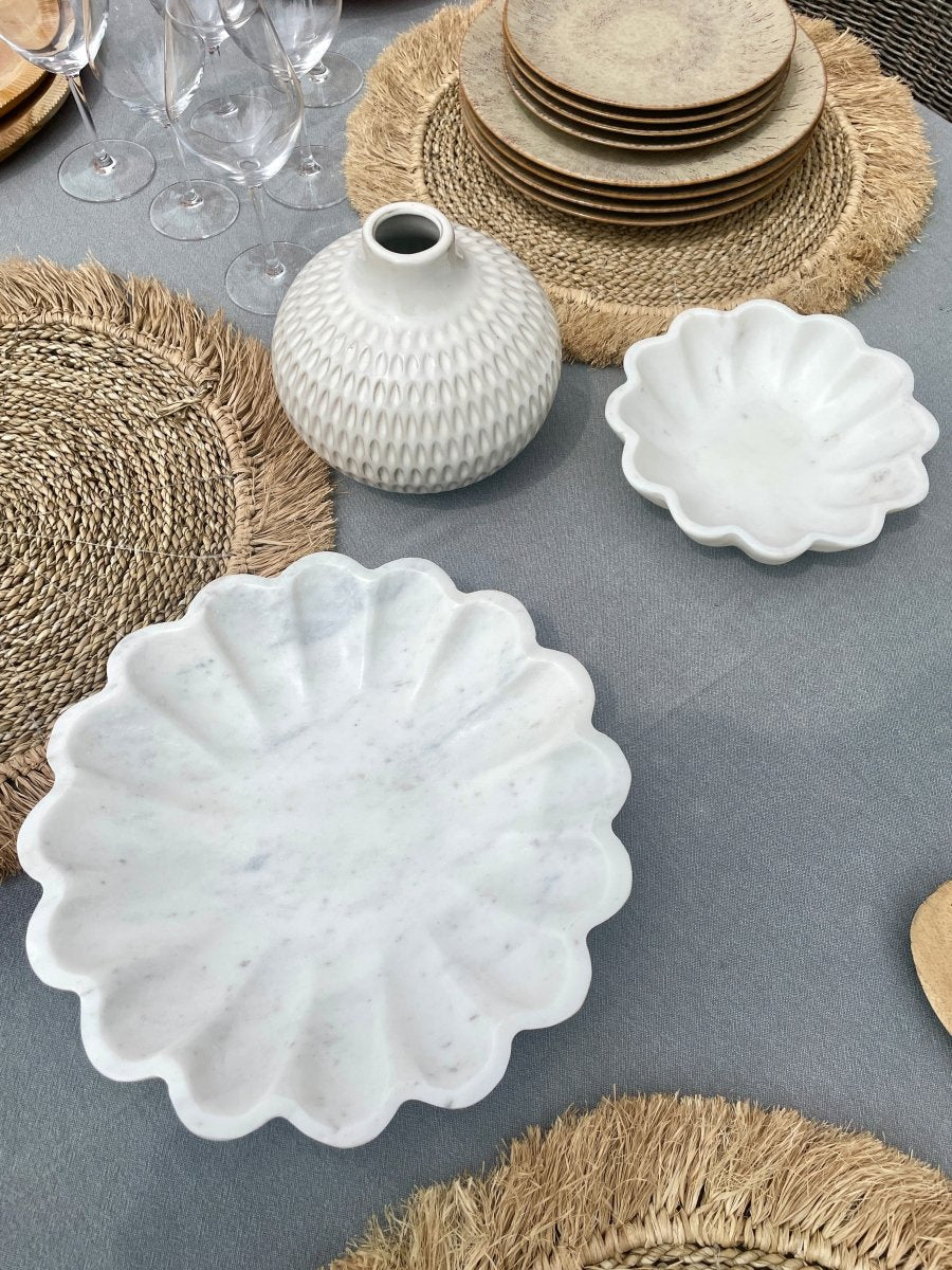 Coupelles WALLIS - Marbre Blanc Naturel - B&Inside