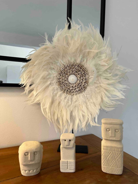 Décoration SINJAI – Plumes et Coquillages Naturels - B&Inside