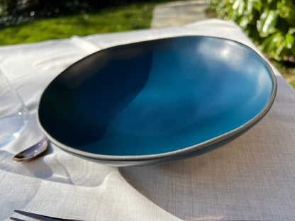 DEEP SEA - Assiette creuse bleu - B&Inside