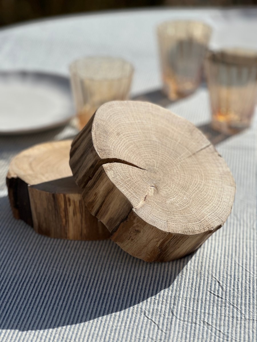 Disque Bois Naturel NEWTON - Dessous - de - Plat Support Bougie 2 Tailles - B&Inside