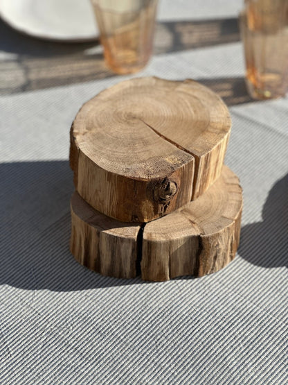 Disque Bois Naturel NEWTON - Dessous - de - Plat Support Bougie 2 Tailles - B&Inside