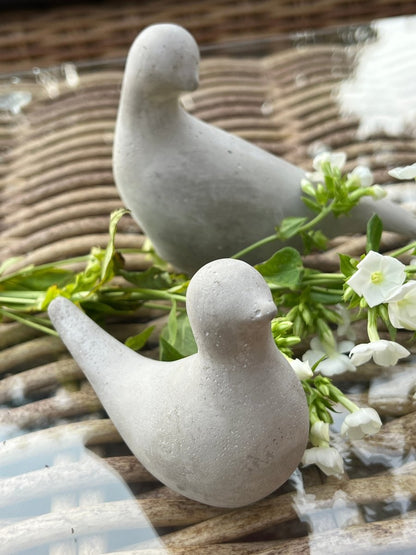 Duo Colombes décoratives en ciment DOVES - B&Inside