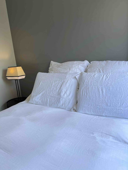 Housse de couette MISSISSIPPI en gaze de coton blanc - B&Inside