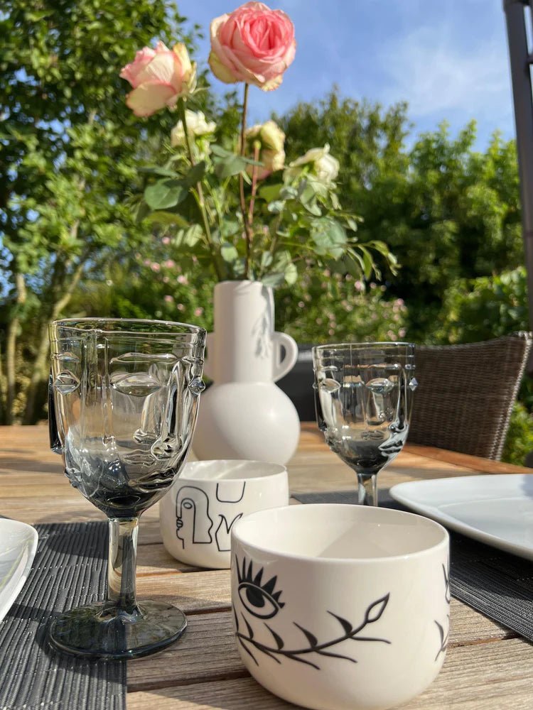 ICONIC - Verres à pied visage - B&Inside