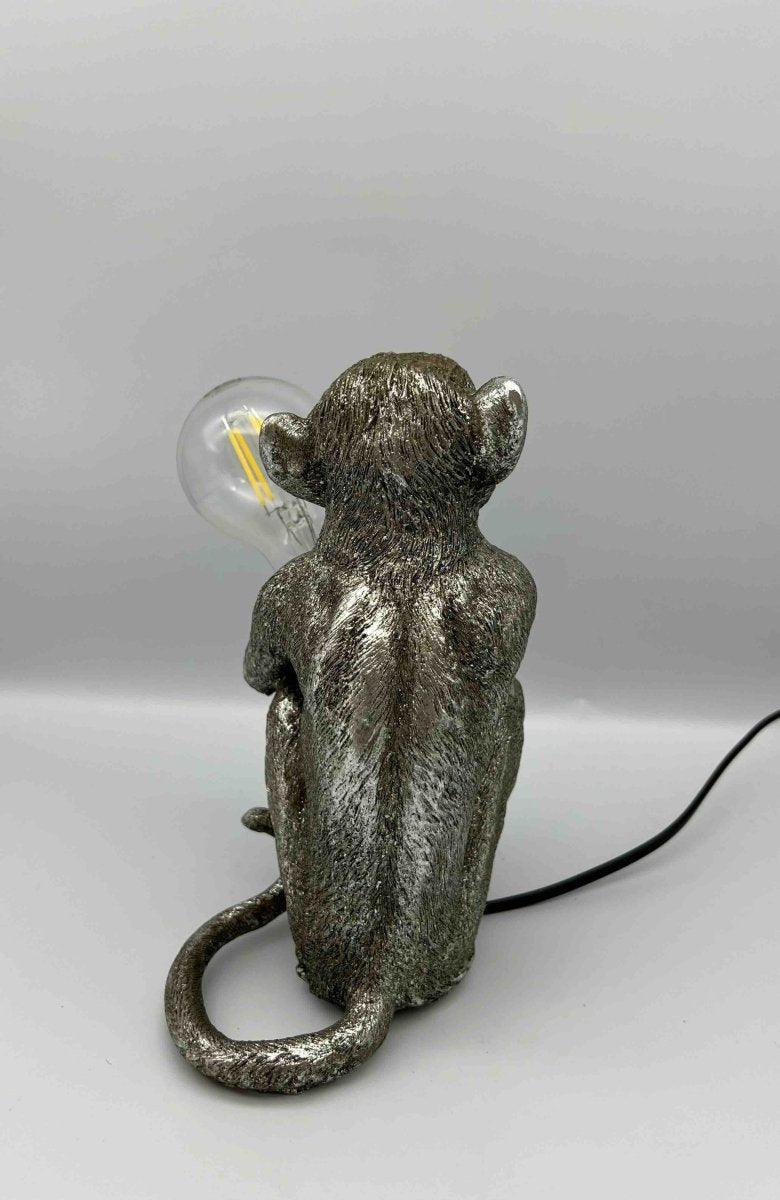 Lampe singe assis enlaçant une ampoule KALA - B&Inside