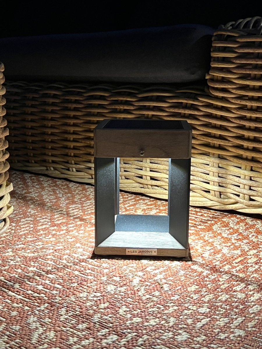 Lampe solaire de table TECKALU noir 300 lumens - B&Inside