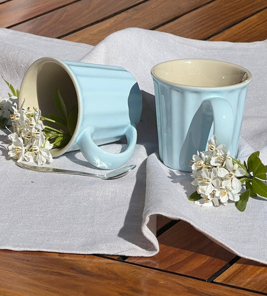 Mug CHARLY - Mug bleu ciel en grès émaillé - B&Inside