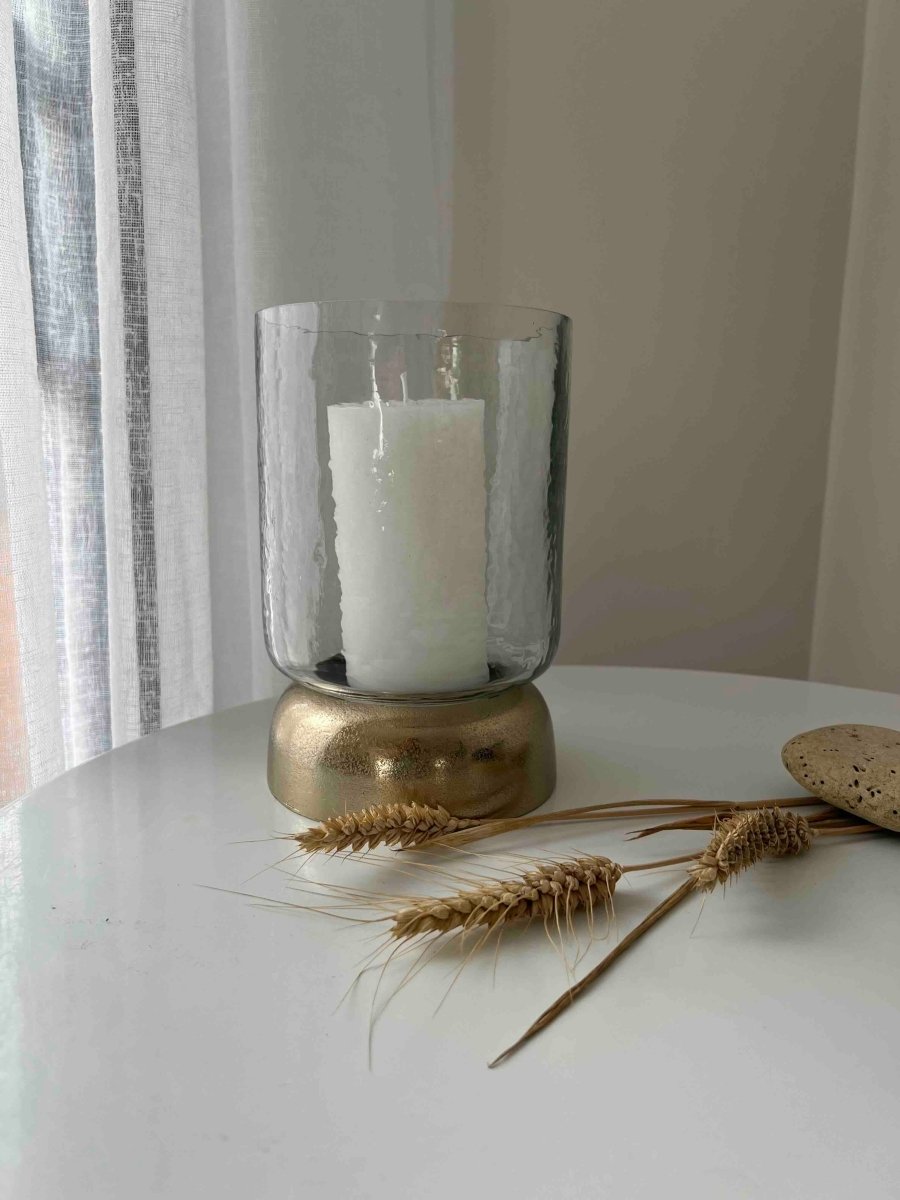 Photophore en verre - NORA - L'éclat doré qui sublime - B&Inside