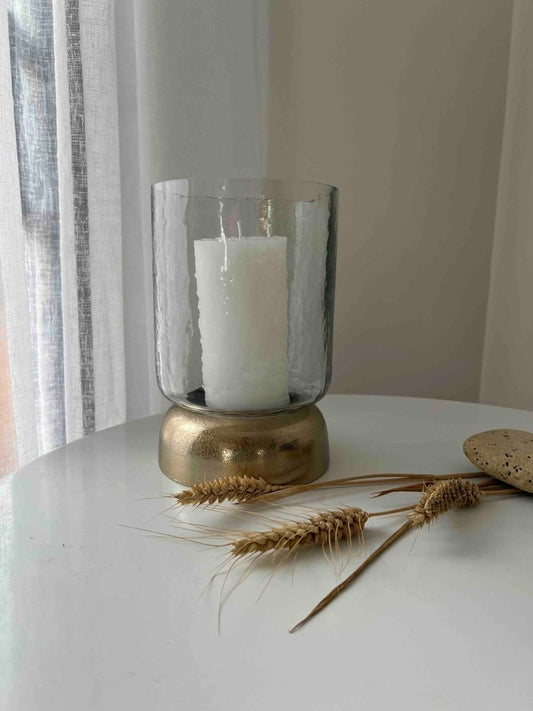 Photophore en verre - NORA - L'éclat doré qui sublime - B&Inside