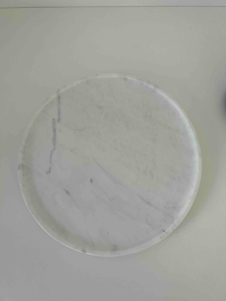 Plat en marbre blanc MOSS - B&Inside