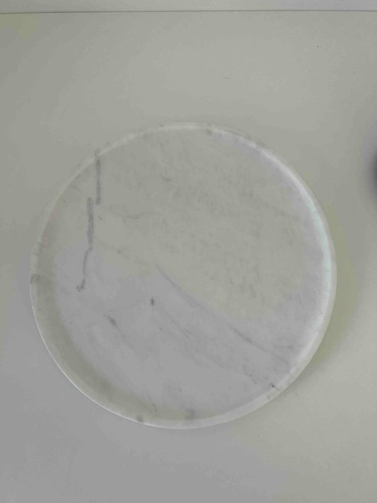 Plat en marbre blanc MOSS - B&Inside