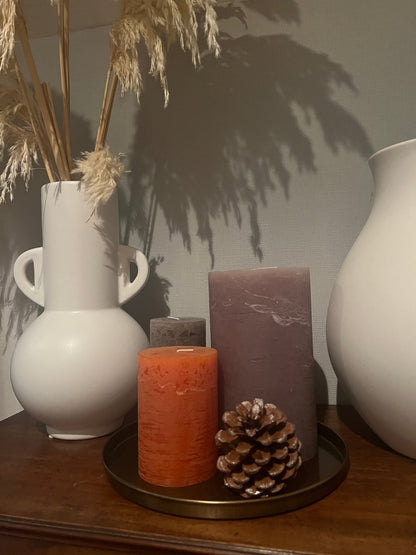 PLUTON - Grande bougie taupe - B&Inside