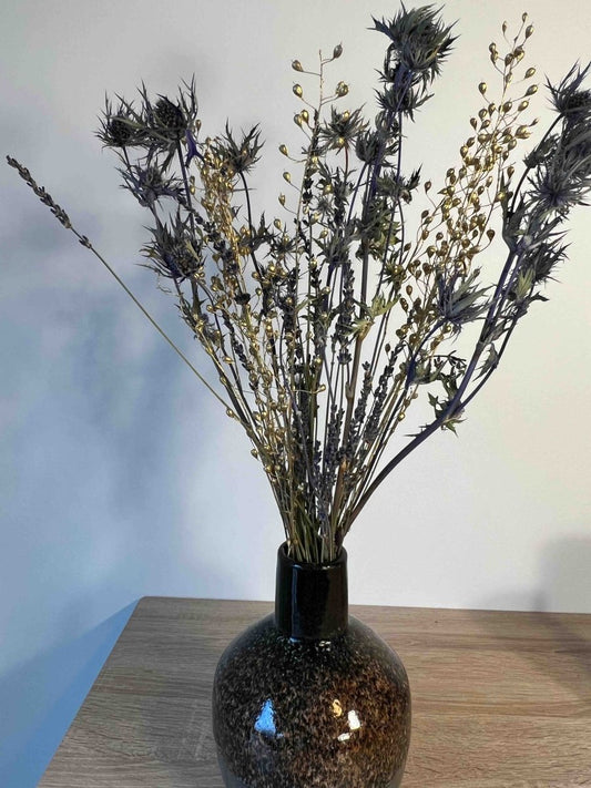 ROYAL - Bouquet de fleurs séchées or et bleu - B&Inside