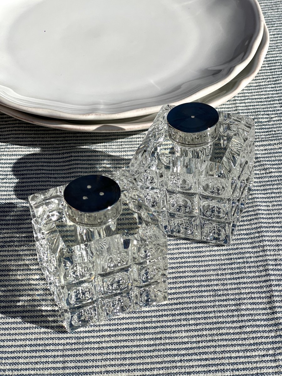 Salière et Poivrier SALT and PEPPER en Verre - B&Inside