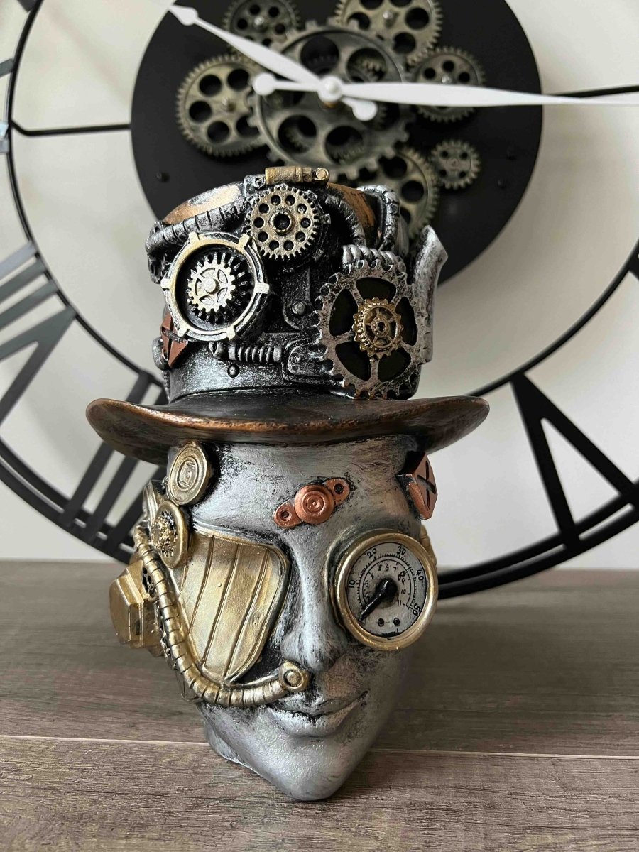 Sculpture décorative steampunk HEAD - B&Inside
