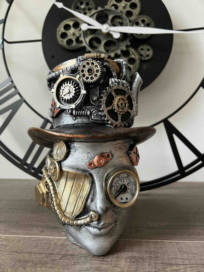 Sculpture décorative steampunk HEAD - B&Inside