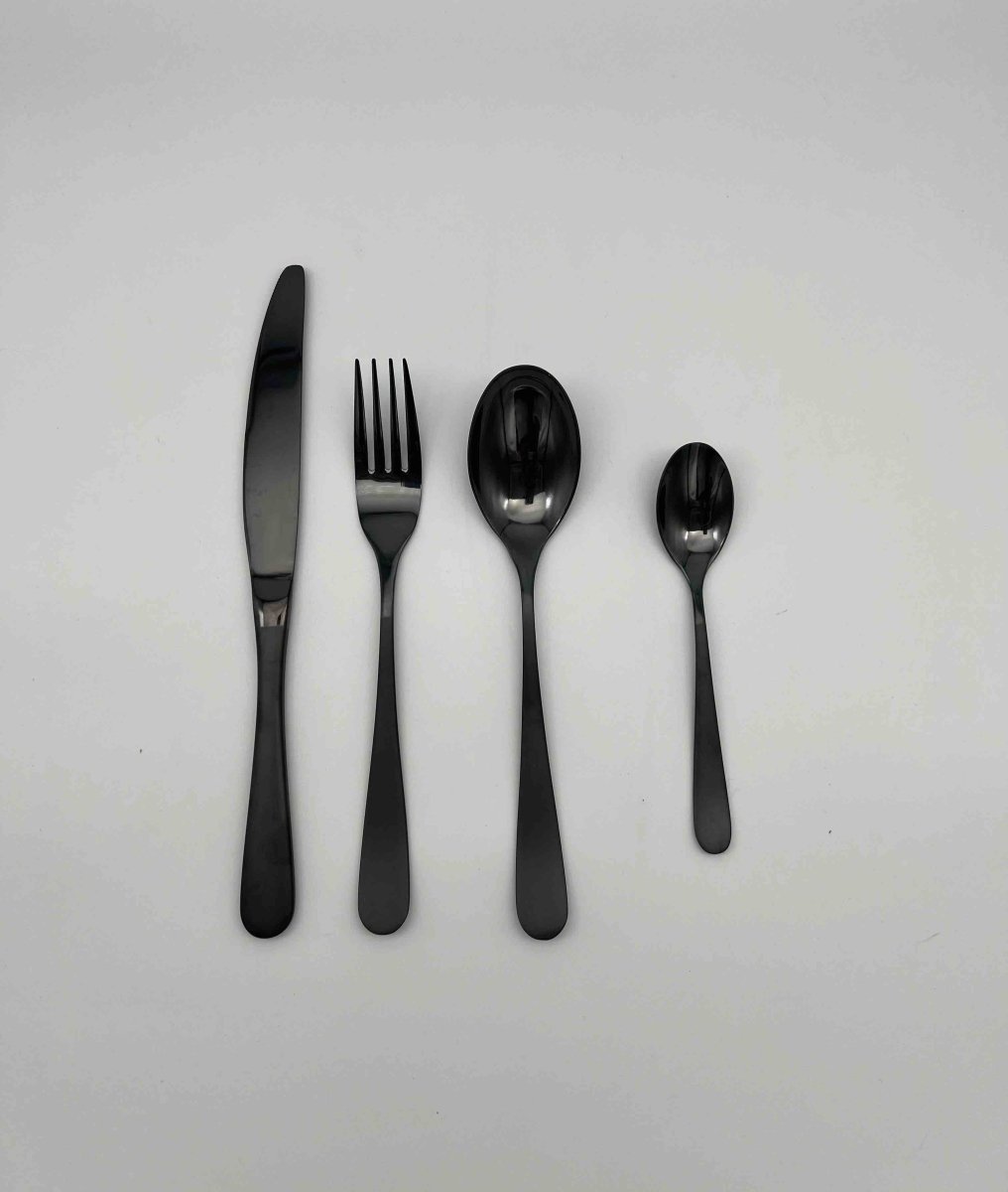 Service de 24 couverts noirs EBENE - B&Inside