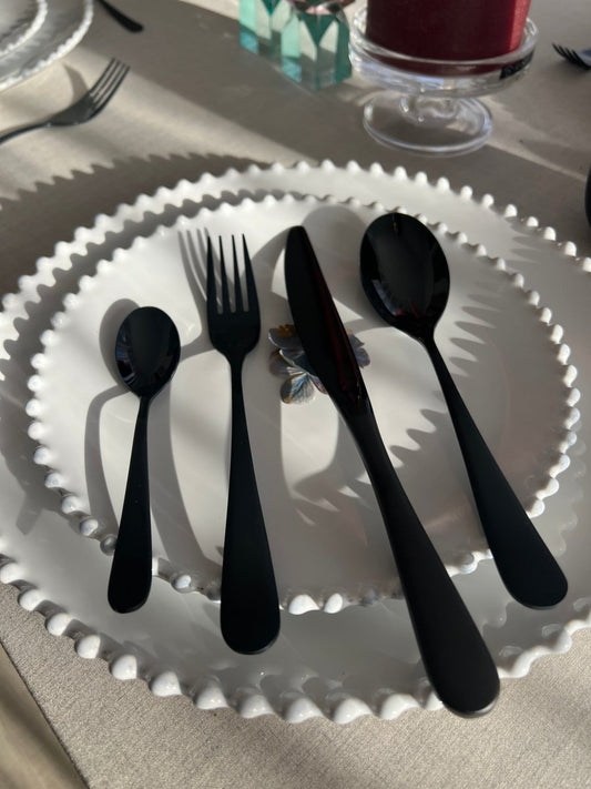 Service de 24 couverts noirs EBENE - B&Inside