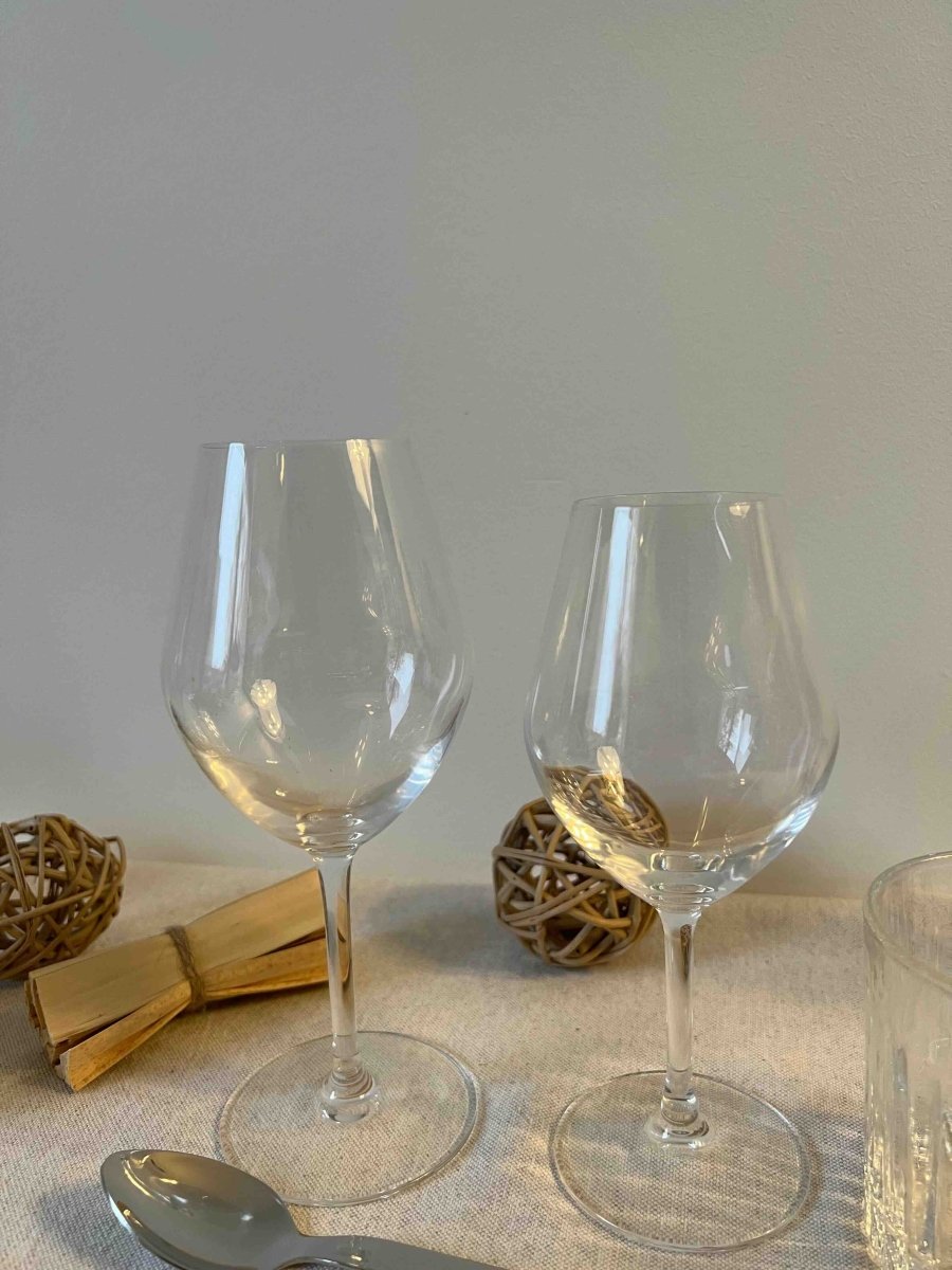 Service SOMETIMES - 6 Verres à Pied Élégants Eau/Vin - B&Inside