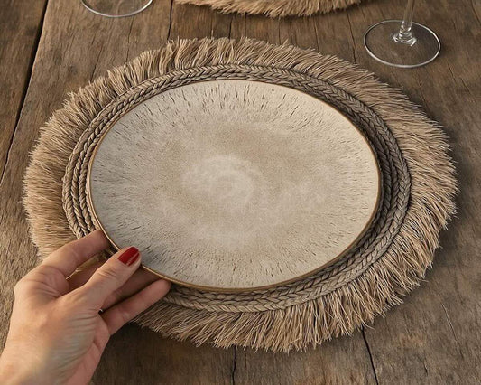 Set de table BELANTAN en raphia naturel - B&Inside