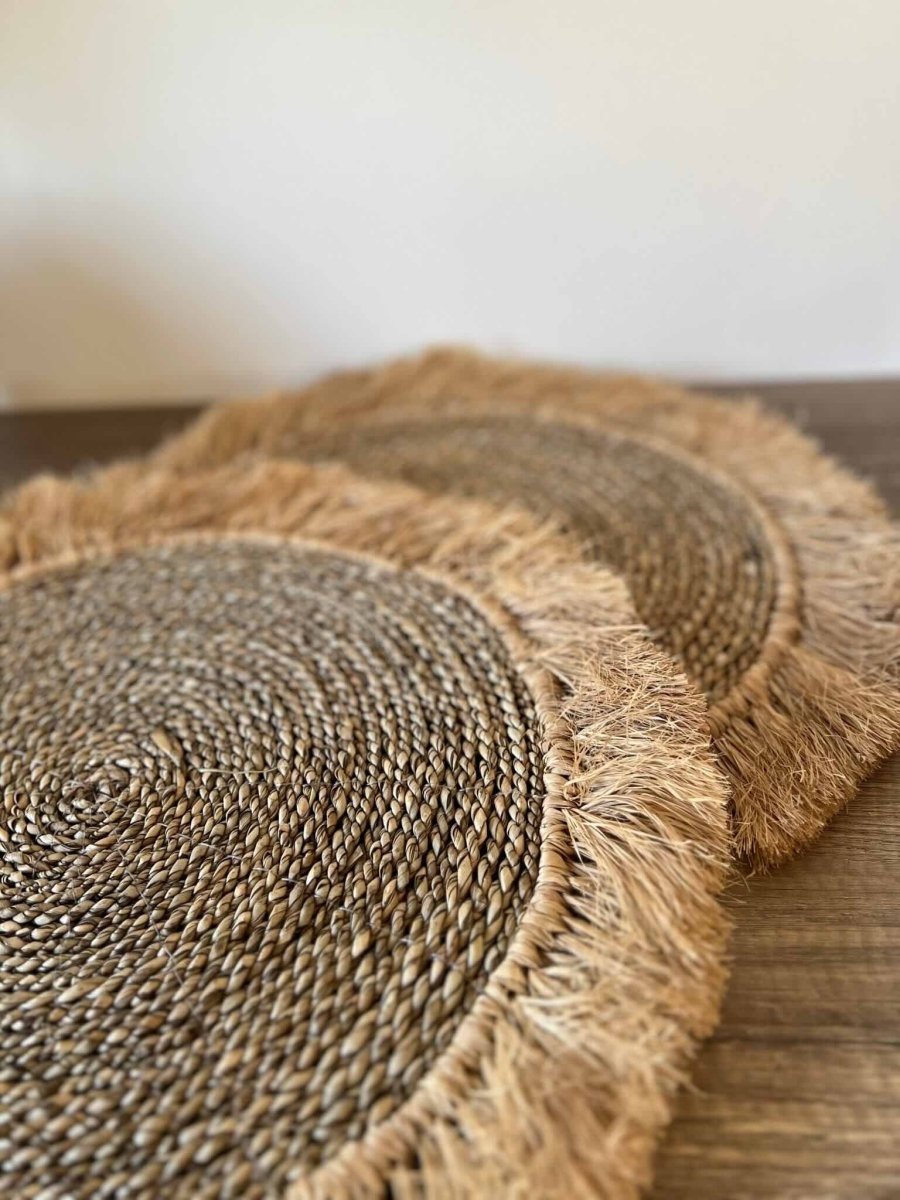 Set de table BELANTAN en raphia naturel - B&Inside