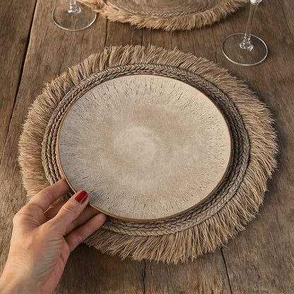 Set de table BELANTAN en raphia naturel - B&Inside