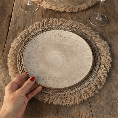 Set de table raphia naturel BELANTAN - B&Inside
