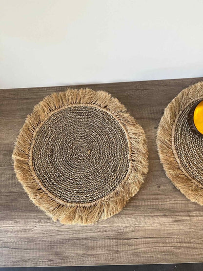 Set de table raphia naturel BELANTAN - B&Inside