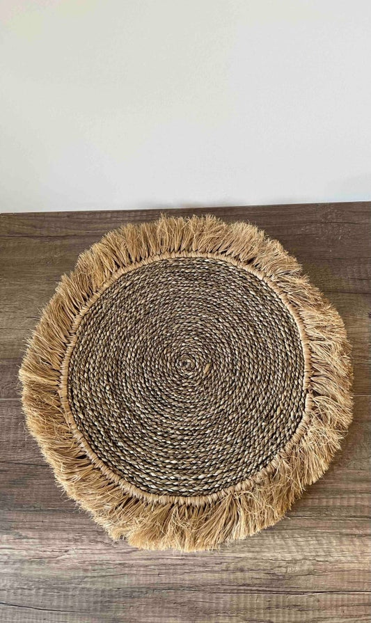 Set de table raphia naturel BELANTAN - B&Inside