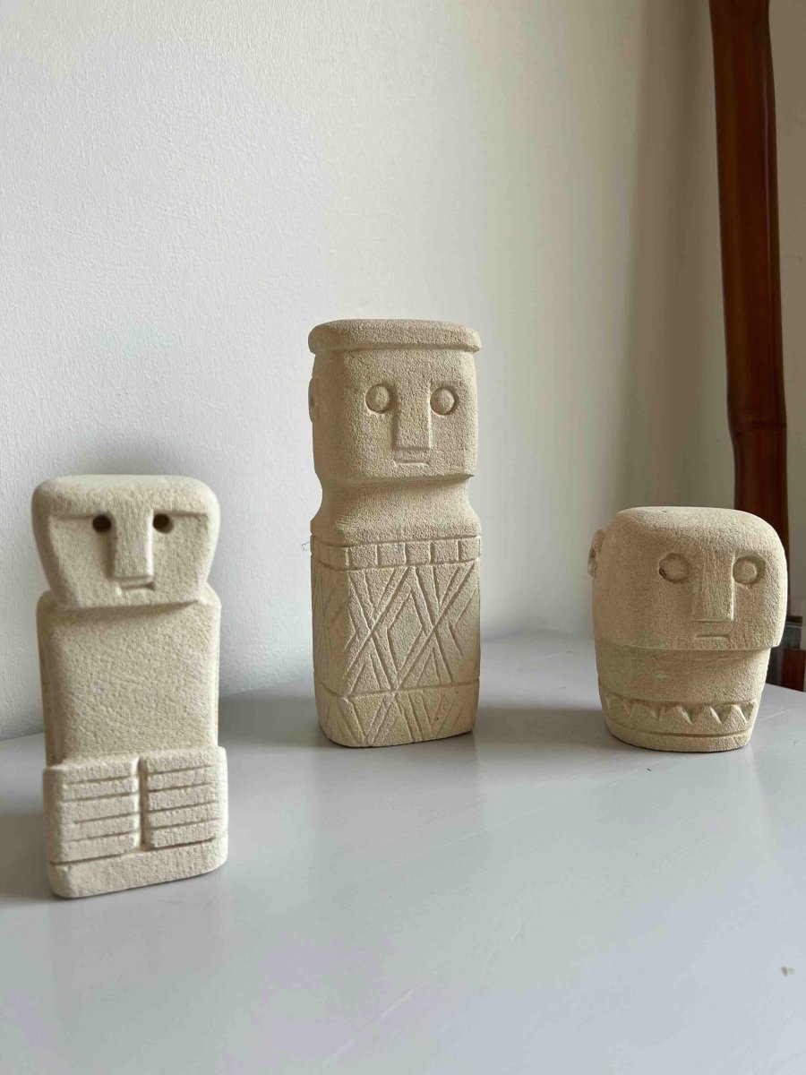 Statuette pierre SIWA - Art traditionnel indonésien - B&Inside