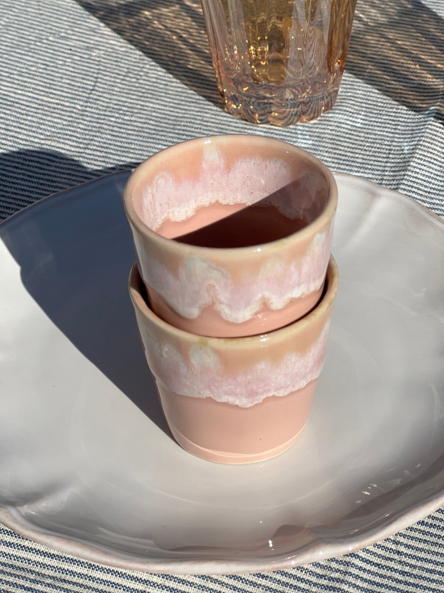 Tasse CAPRICE rose poudré en grès fin - B&Inside