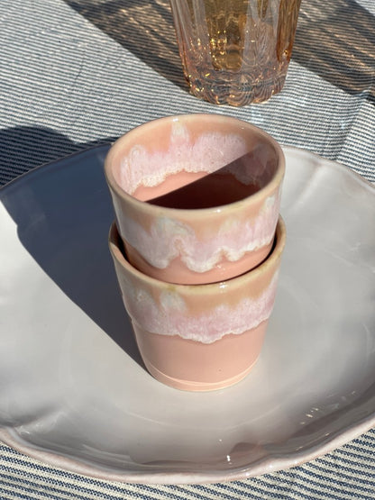 Tasse CAPRICE rose poudré en grès fin - B&Inside