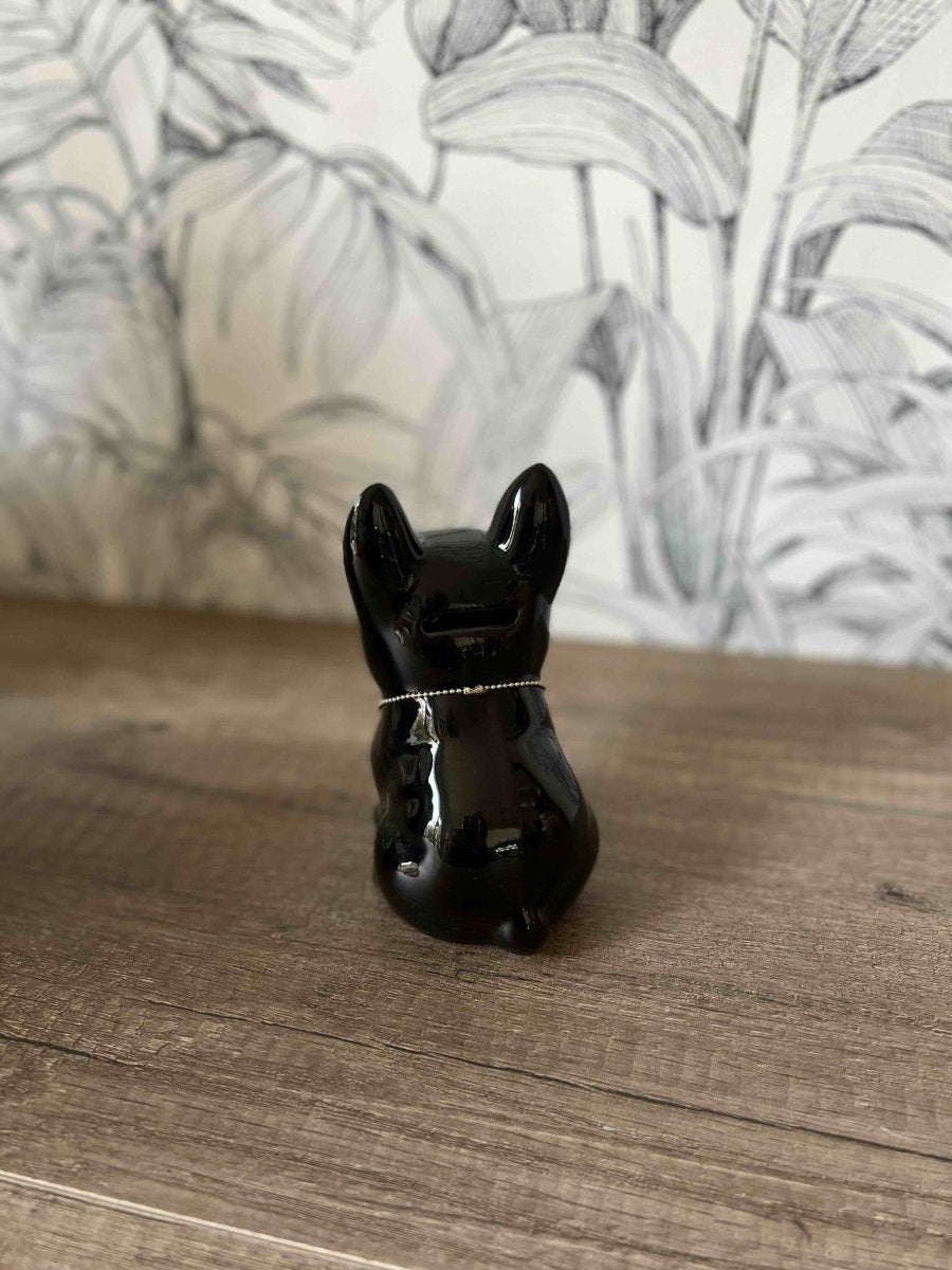Tirelire Bulldog MINI DOG blanc ou noir - B&Inside