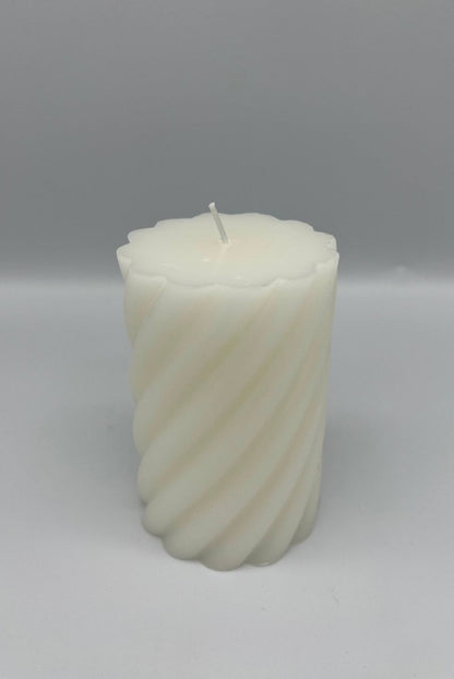 URANUS - Bougie torsade blanche - B&Inside