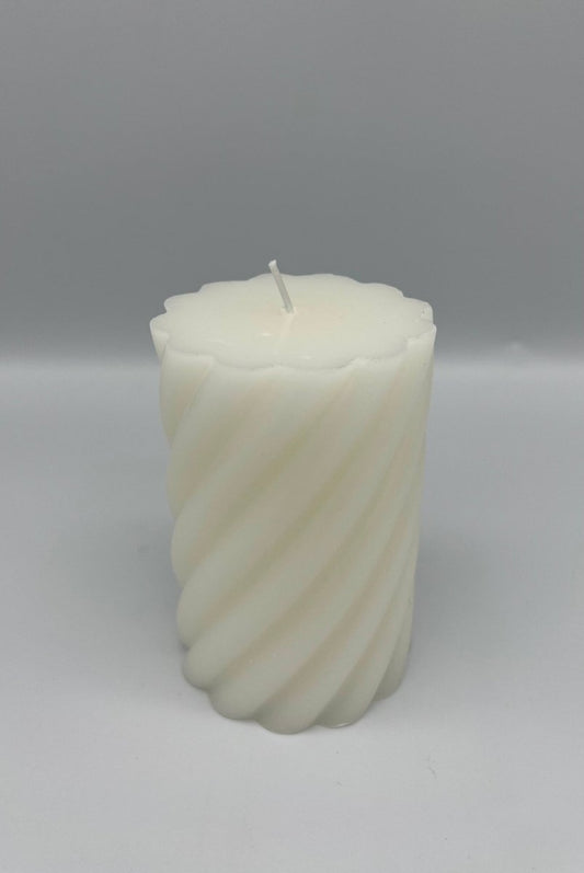 URANUS - Bougie torsade blanche - B&Inside