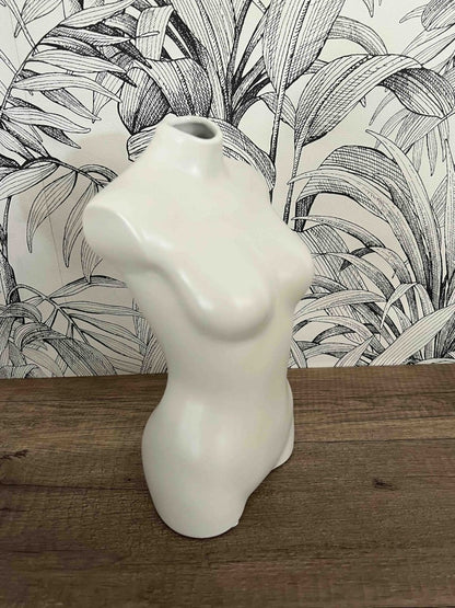 Vase blanc buste de femme NAKED - B&Inside