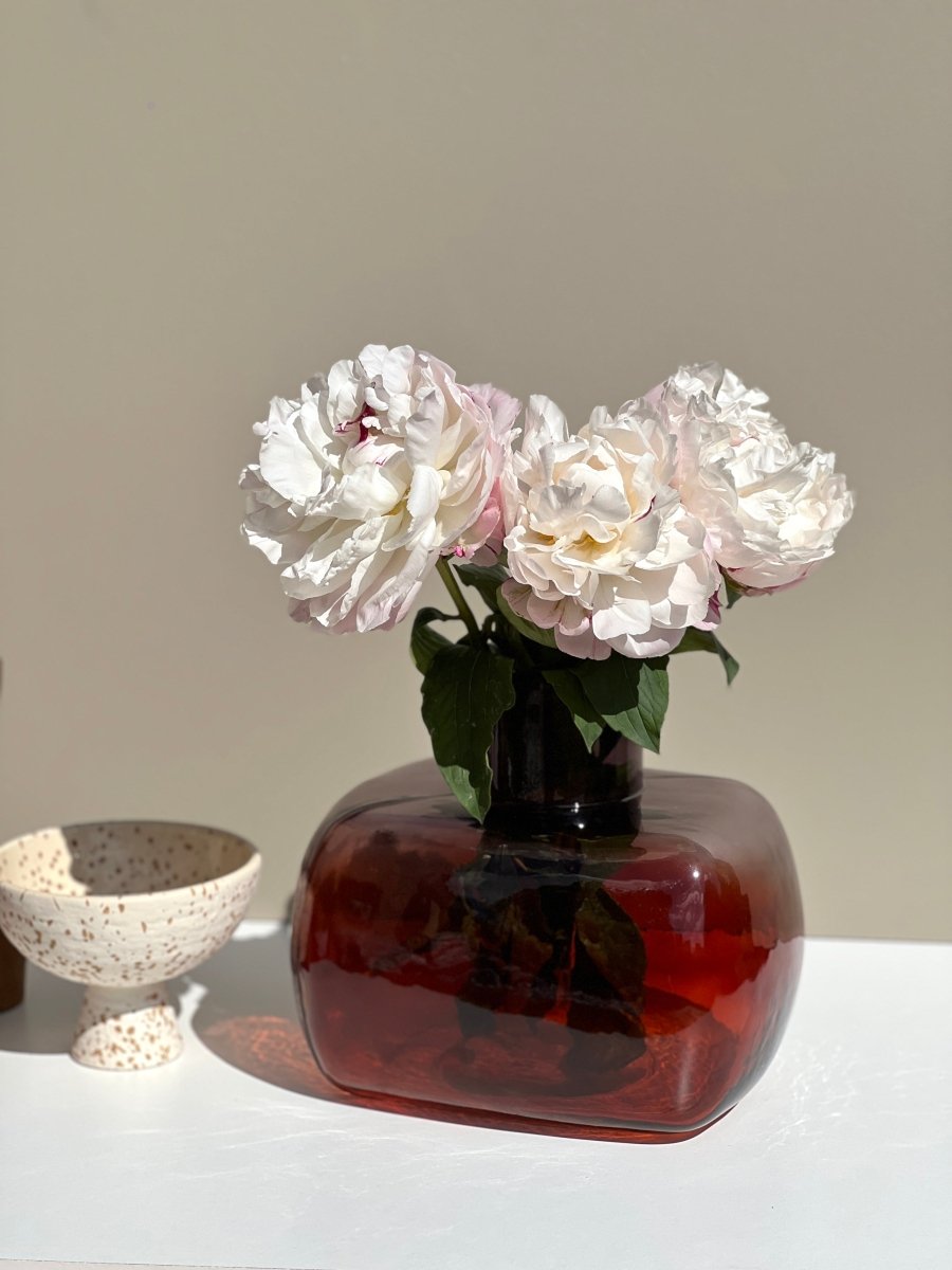 Vase Géométrique TANO Dégradé – Verre Recyclé - B&Inside