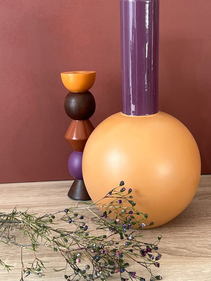 Vase rond COOPER en céramique - B&Inside