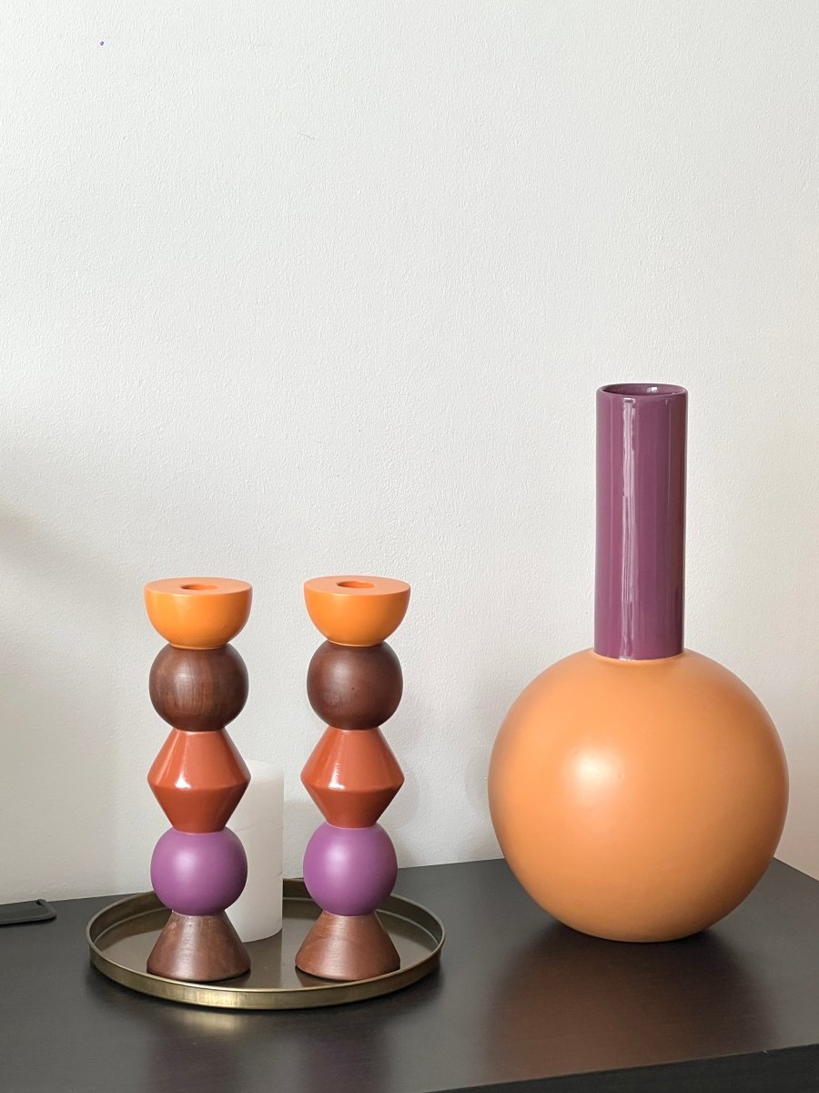 Vase rond COOPER en céramique - B&Inside