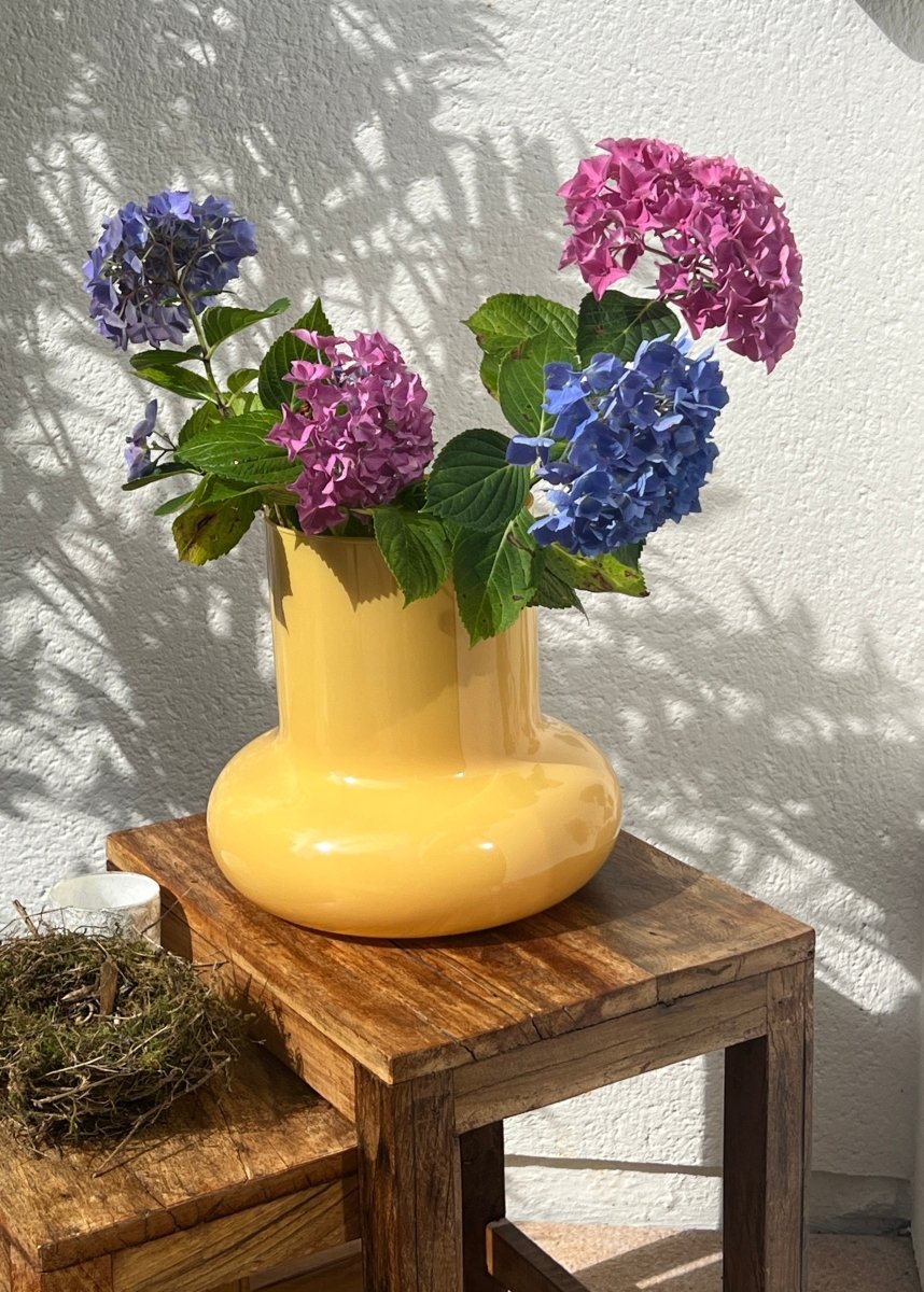 Vase SIPHO en verre recyclé opaque - B&Inside