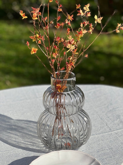 Vase SIRONA en verre gris transparent - B&Inside